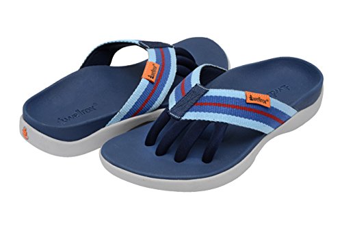 Wellrox Women's Evo-Casey Blue/Light Blue Casual Sandal 11