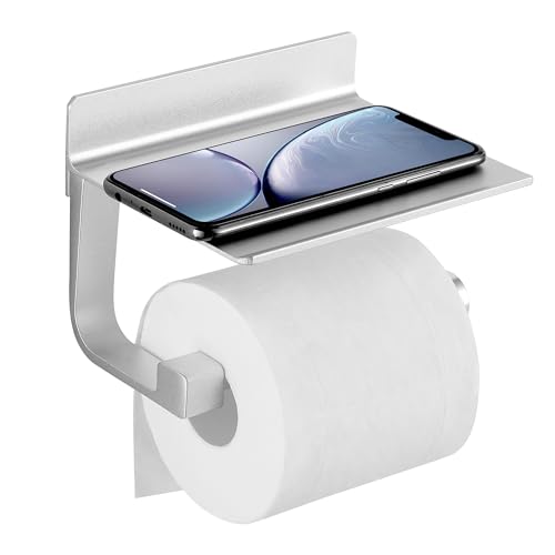Portarrollos De Papel Higiénico De Bambú Para 3 Rollos - Con Tapa Y Estante. Montaje En Pared Con Adhesivo O Tornillos. Diseño Natural Y Sostenible