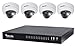 Produktbild VIVOTEK NVR Video Recorder mit 4 Überwachungskameras Indoor | Live Videoüberwachung in Full HD | PoE | Plug and Play