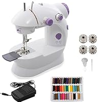 Mini Nähmaschine, tragbare Nähmaschine für Anfänger Erwachsene, elektrische Handarbeit Geschwindigkeit Crafting Flickmaschine elektrische Overlock-Nähmaschinen