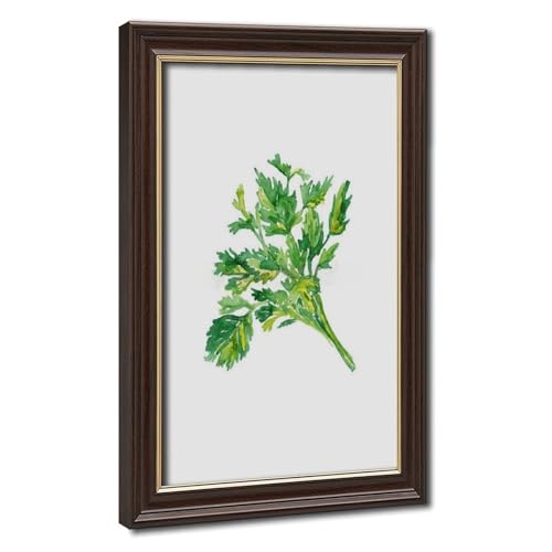 Peinture aquarelle persil haut de gamme - Grande toile murale de salon