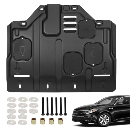 Image of Front Engine Splash Shield Compatible with Kia Optima 2016 2017 2018 2019 2.0L /1.6T, Under Car Splash Shield Lower Cover