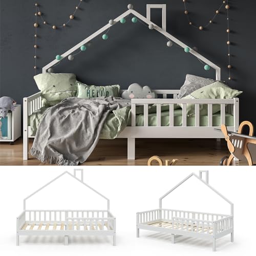 VitaliSpa Letto montessori bambini Noemi, Bianco