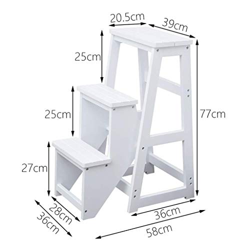 Taburete de escalada DASHADAO y escalera de madera plegable para cocina 3