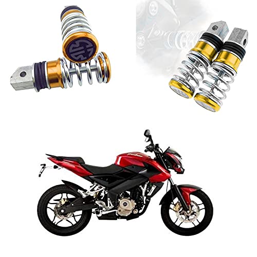 Olmeo Spring Coil Style Bike Foot Rest ped Set of 2 For Bajaj Pulsar 200 NS DTS-i