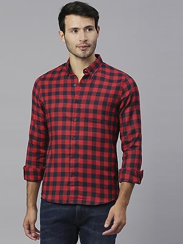 Image of Thomas Scott Men's Checkered Slim Fit Shirt