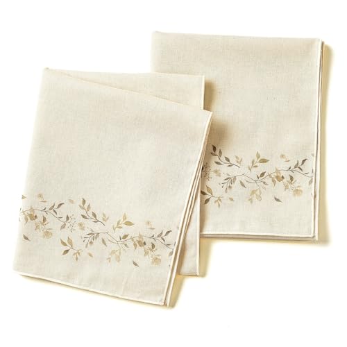 MODERNUS Korean Sochang Cotton Muslin Kitchen Towels, Set of 2 (Green)