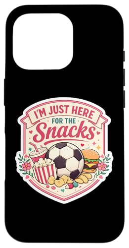 I'm Just Here For The Snacks �T�b�J�[ �t�b�g�{�[���t�@�� ���f�B�[�X �K�[���Y �X�}�z�P�[�X iPhone 16 Pro �p