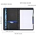 Lcjtop Padfolio/Portfolio Binder, Mini Padfolio Portfolio Binder 5 x 8 Legal Writing Pad, A5 Document Organizer Folder for Men Women, Navy Blue.