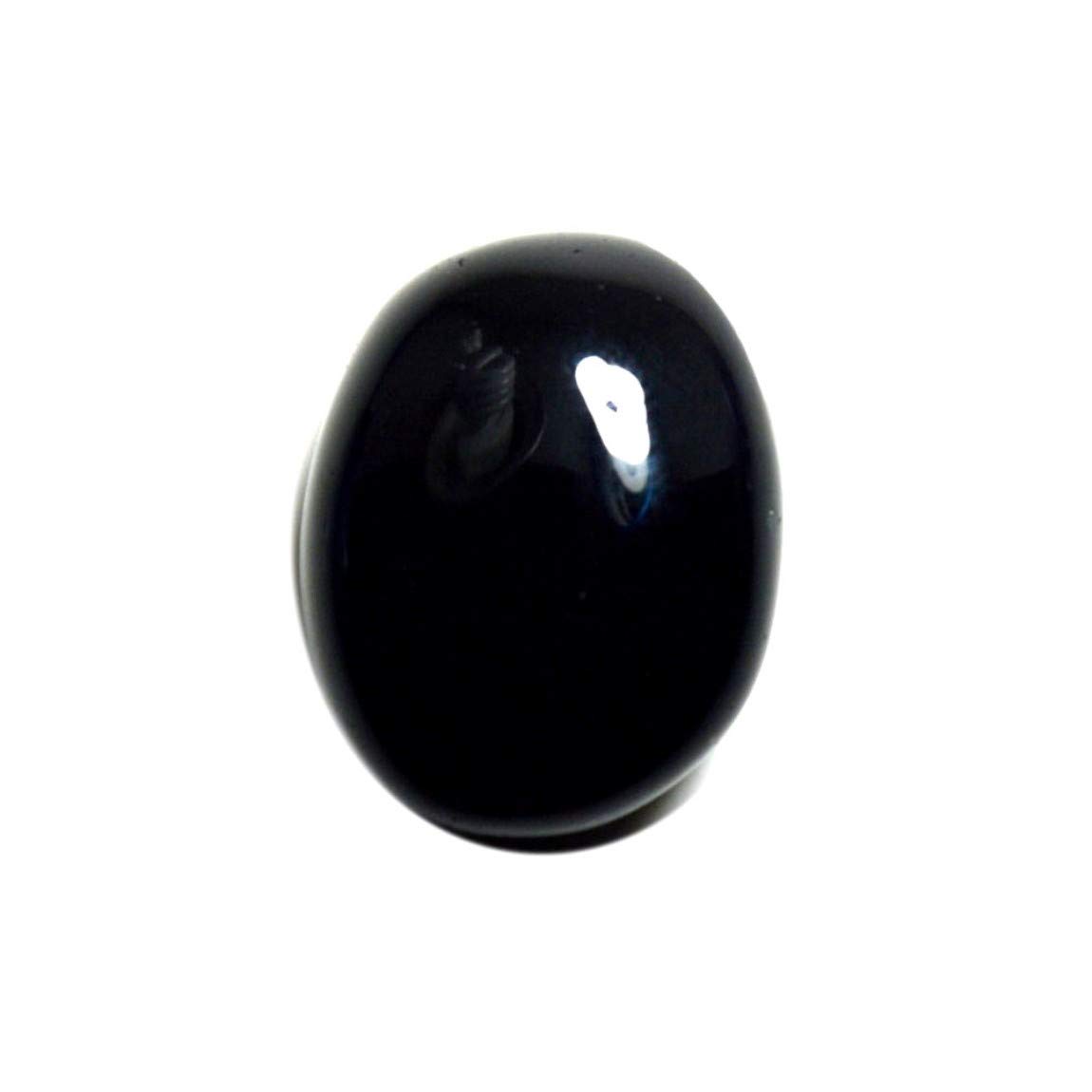 8.25 Ratti Certified Natural Black Onyx Gemstone 7.5 Carat Oval Haqiq Engerised Stone at Wholesale Rate-image-8