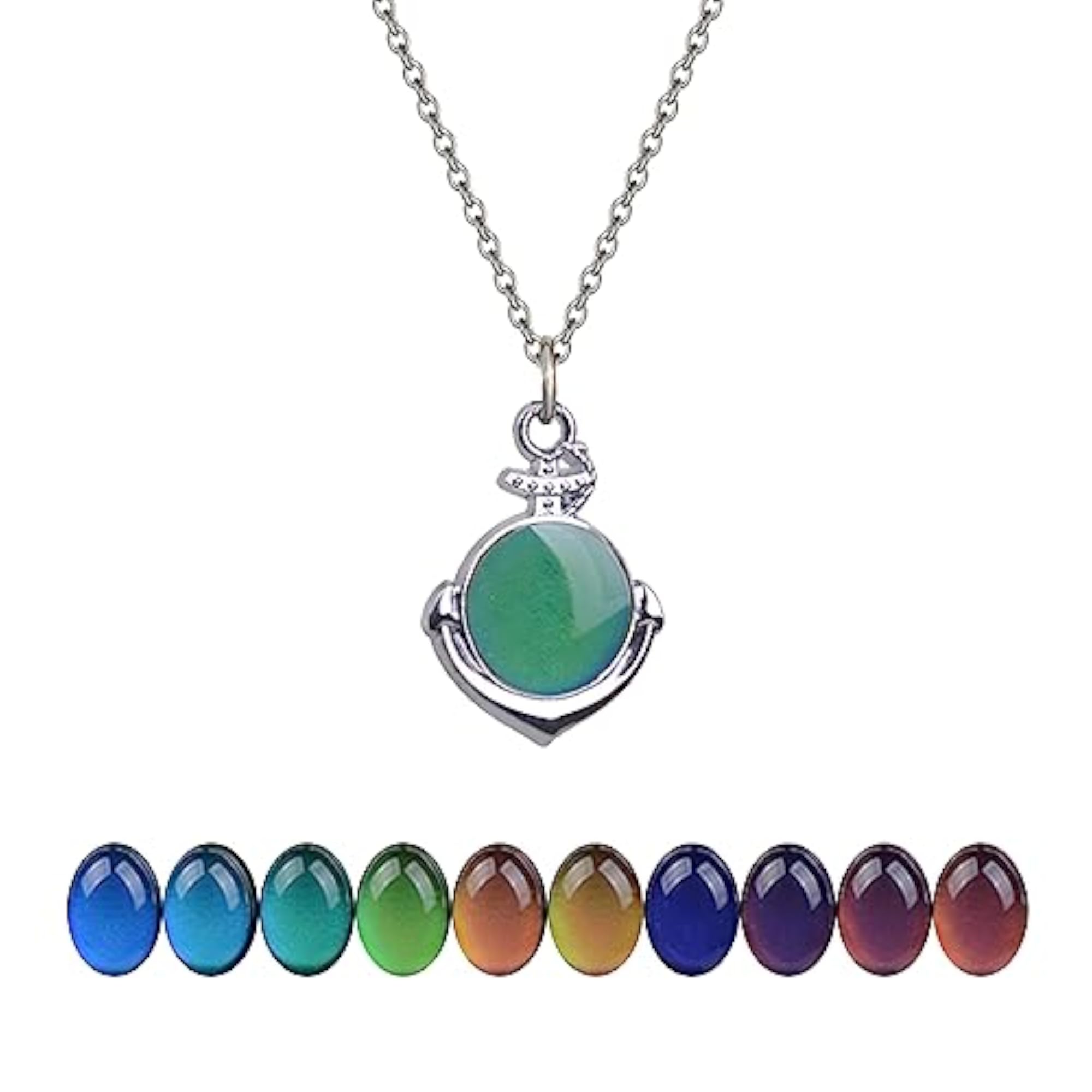 Ocean Color Changing Temperature Sensing Necklace for Women