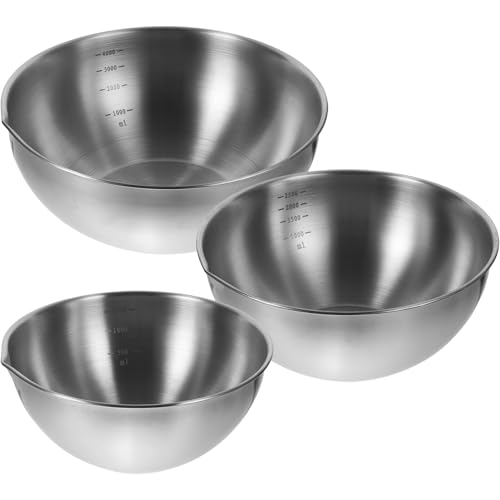 Set de 3 Tazones de Mezcla Acero Inoxidable 20-28cm miniatura 1