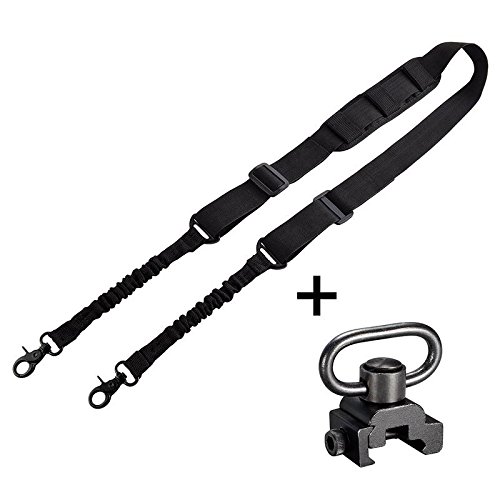 BOOSTEADY 2 Point Traditional Gun Sling Shoulder Strap Trigger Snap with QD Swivel