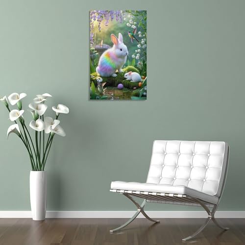 Lapin angora Murale Décoration Toile pour Chambre Cocon - 5