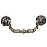 Maniglie delle porte dell'armadio cucina: colore: ottone antico. materiale: lega di zinco dura. passo del foro: 96 mm.