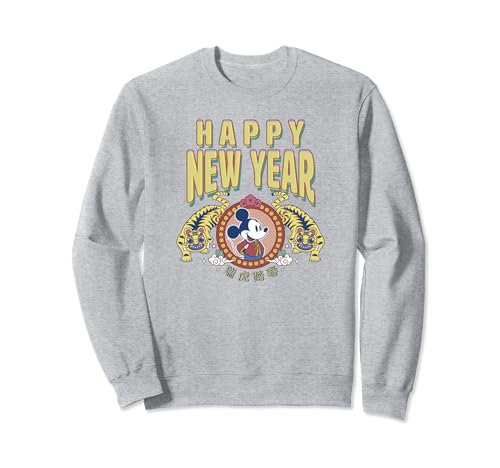 Sweat Mickey Disney du Nouvel An Lunaire avec imprimé tigres jumeaux style asiatique