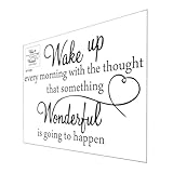 WOFASHPURET Wandaufkleber Yoga Zimmer Pvc 29,5x42cm Motivationsspruch Inspirierend Wasserabweisend für Fitnessstudio und Zuhause