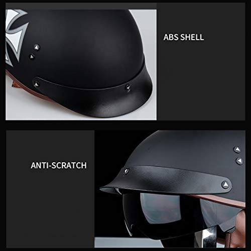 GAOZH retrò Harley Casco Scodella,Motociclista