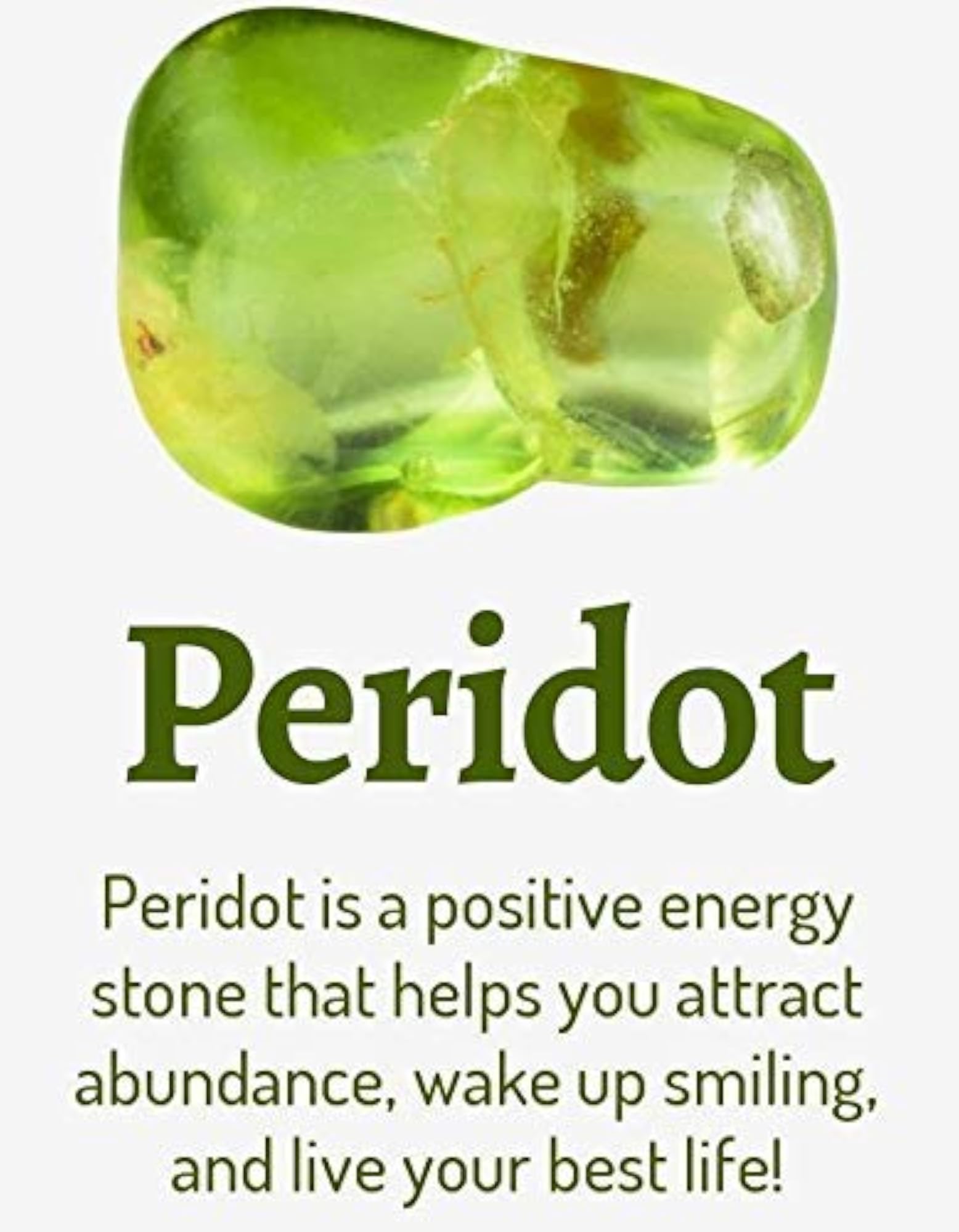 Natural Peridot Stone, 10.00 Carat