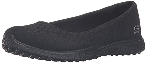 Skechers Sport Women's Microburst One up Fashion Sneaker,Black,7 M US