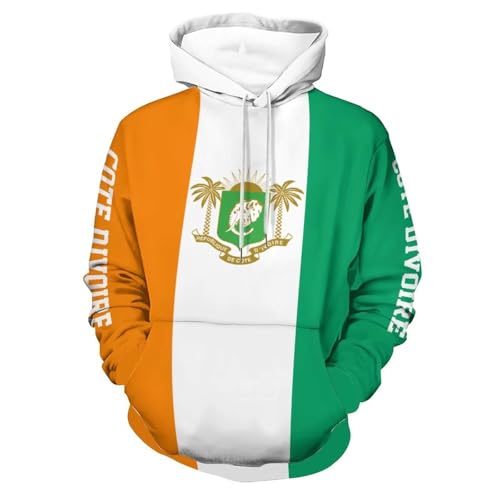 Sweat à capuche Côte d'Ivoire unisexe oversize | Pull streetwear