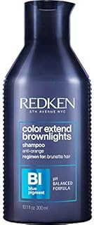 Redken Color Extend Brownlights Blue Toning Shampoo | For Natural & Color-Treated Brunettes | Neutralizes Brass In Brown Hair | Sulfate-Free | 10.1 Fl Oz