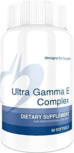 Designs for Health Ultra Gamma E Complex with Keto-Friendly MCT Oil - Full-Spectrum Mixed Tocotrienols + Tocopherols with Medium Chain Triglycerides (60 Softgels)