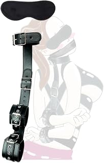 1 Set Collier en Cuir Ajustable chaîne avec en Cordon et Masque pour Les Yeux endormis