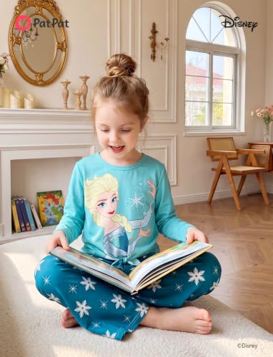 Image of Disney Girls Outfits Long Sleeve Knot Front Shirt Flare Pants 2PC Clothes