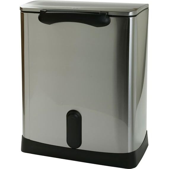 Nitori 8450808 Stainless Steel Pedal Pail Separation Type, 1.6 gal (45 L)