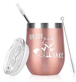 Livole Birthday Gifts for Mum, Mama Mom Gifts from Daughter Son Husband, 12 oz Stainless Steel Double Wall Vacuum Wine Tumbler with Lids and Straw, Funny Coffee Cup, This Lady is one Awesome Mum