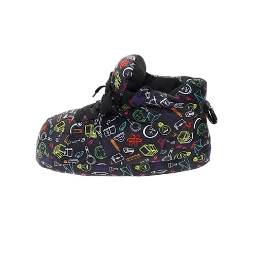 Image of Happy Feet Slippers Standard Sneaker Slippers for Men, Women, and Kids - Women Shoes, Gifts for Women, As Seen on Shark Tank - Classy Oversized House Slippers for Women with Non-Slip Rubber Soles