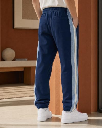 Image of Nobero Joggers for Men | Trackpants for Men | Elasticated Waist with Drawcord | Soft & Breathable Fabric | Casual Everyday Wear