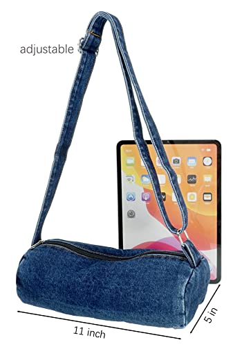 YunZh Denim Hobo Bag, Casual Style Lightweight Classic Retro Travel Shopper Purse Shoulder Handbag Messenger Bag4