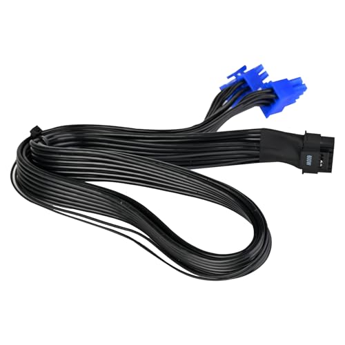 Image of Silverstone Technology PP15-PCIE Dual PCIe 8pin (PSU) to 12V-2x6 (GPU) PCIe Gen5 Cable for Silverstone 2nd Gen PSUs, SST-PP15-PCIE