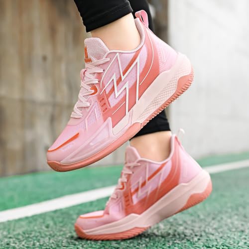 Image of Women Basketball Shoes Fashion Sneakers Comfortable Unisex Athletic Lightweight Non Slip Outdoor Sport Volleyball Shoes