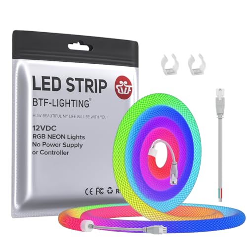 Tira de LED Neon RGB 3.2 pies IP67 BTF-LIGHTING miniatura 1