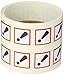Accuform LZH607EV5 GHS Pictogram Label, Exclamation Mark, 1" Length x 1" Width, Adhesive-Poly, Red/Black on White (Roll of 500)