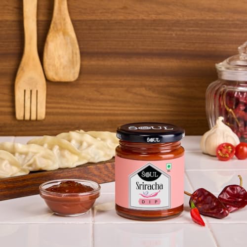 Image of ADF Soul Sriracha Dip | Spicy Thai-Style Sauce With Red Chillies & Garlic | Perfect With Fries, Burgers & Snacks | 200g