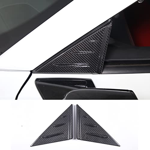 Cubierta de fibra de carbono real para pilar A de Corvette C8 2020-2023