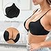 Sexy Code 1701 Womens Low Plunge Push Up Bra with Clear Straps Low Cut Convertible Underwire Padded Cleavage Bra(D013-Black-36E)