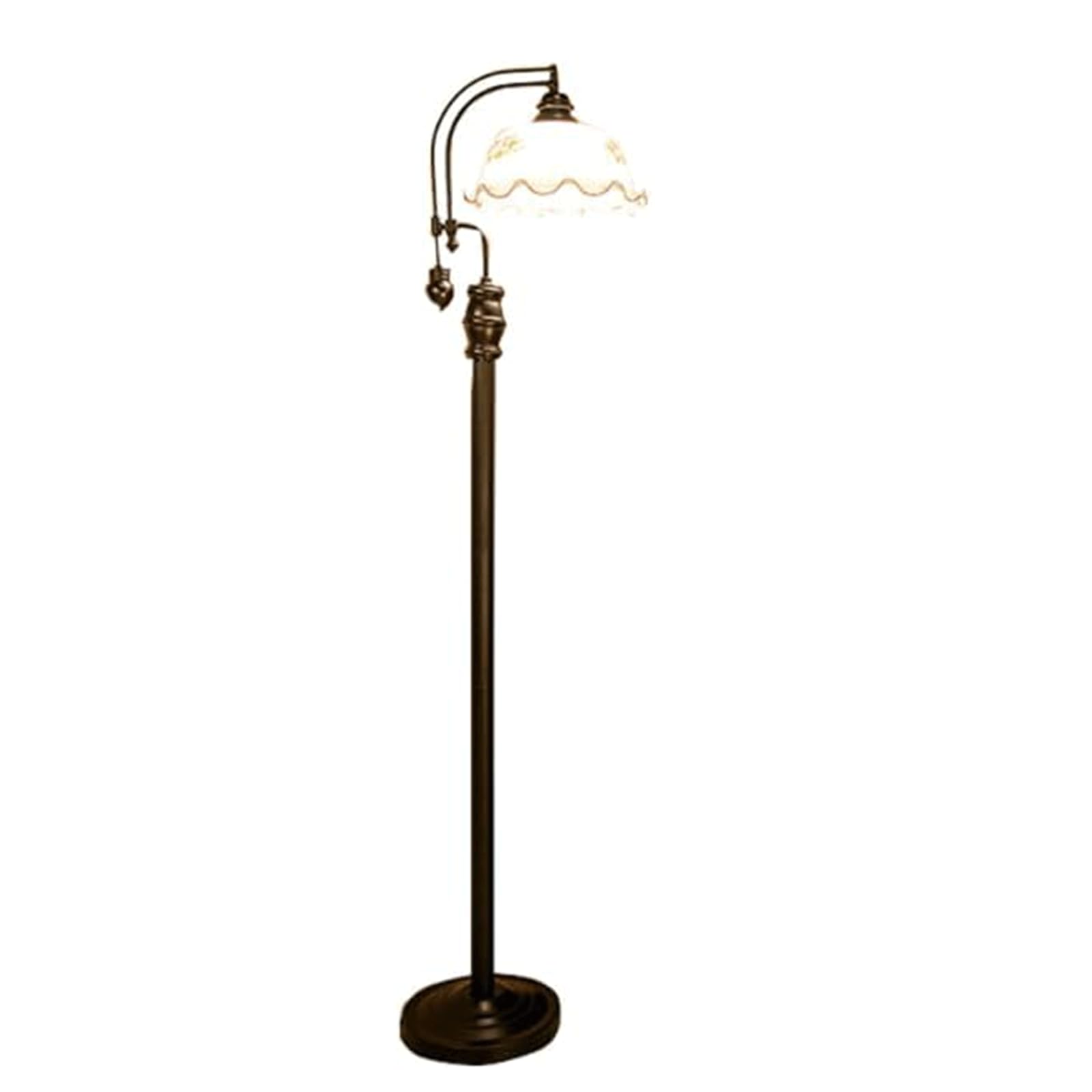 Lampa podłogowa Vloerlamp Amerikaanse retro vloerlamp 3 kleuren dimbare hoge lamp voor woonkamer slaapkamer hoge paal lamp staande lamp luksus