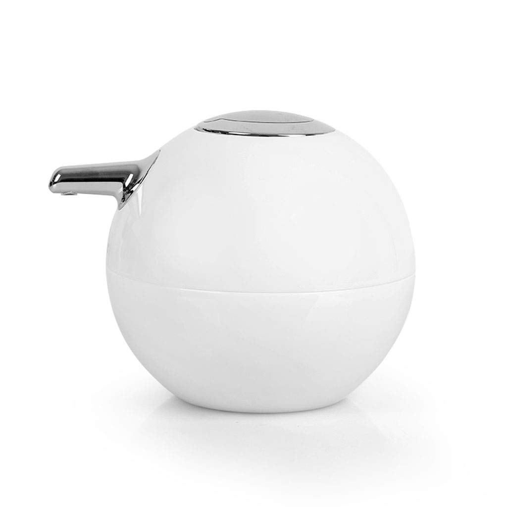 Dispenser per Sapone Liquido Lozione detergente Rotonda Dispenser maniluvio Dispenser di Sapone Bagno Doccia Lotion Dispenser Soap Dispenser Dosatore Sapone Ricaricabile (Color : White)