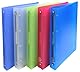 Exacompta 51369E 10er Pack Ringbuch Chromaline DIN A4 aus Kunststoff 4 Ringe 40mm breit farbig sortiert ideal für Schule und Büro Ringhefter Ringordner Ringbuchordner