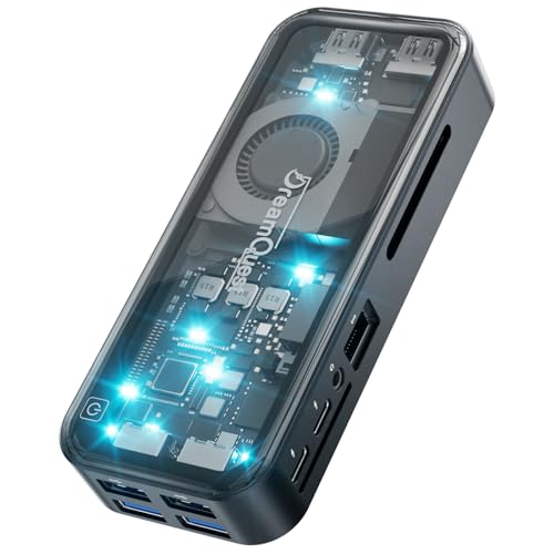 DreamQuest Mini PC Windows 11 Pro 12GB DDR5 512GB M.2 SSD Intel N95 (bis zu 3.4Ghz) PC Stick mit 2X...