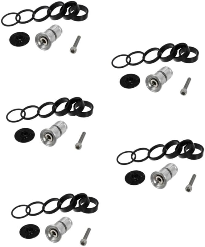 BESPORTBLE 5 Sets Bearing Bowl Set Bike Part Washer Spacer Cycling Tool Durable Metal Compact Design