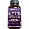 Viva-Naturals-Elderberry-Vitamin-C-Zinc-Vitamin-D-5000-IU-Ginger-Antioxidant-Immune-Support-Supplement-2-Month-Supply-120-Capsules-5-in-1-Daily-Immune-Support-for-Adults Viva Naturals Elderberry with Vitamin C and Zinc for Adults - 5 in 1 Sambucus Black Elderberry Capsules with Vitamin D3 5000 IU, Elderberries Immune Support Supplement 2 Months Supply Pills