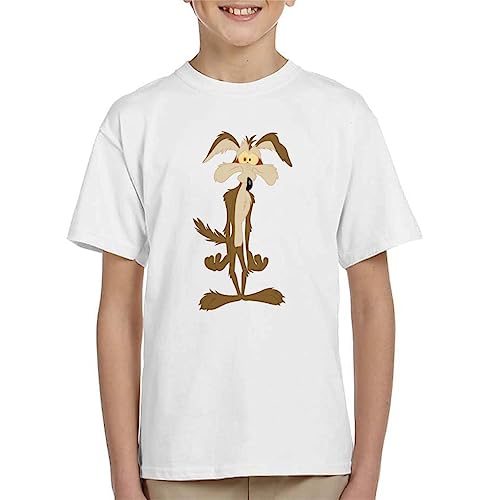 All+Every Looney Tunes Wile E Coyote in Trouble Kid's T-Shirt White