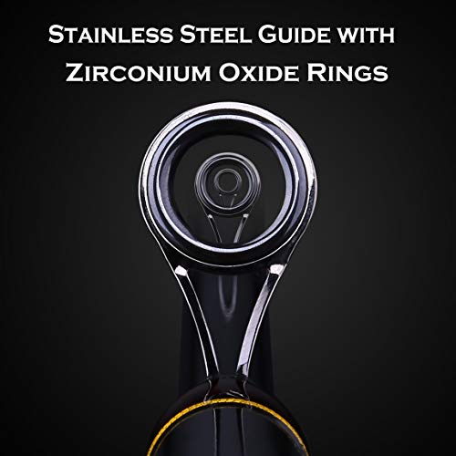 PLUSINNO Toray Angelrute und Rollen-Kombinationen, 24 Tonnen Carbon Matrix Teleskop-Angelrute 12+1 geschirmte Kugellager… – Bild 6