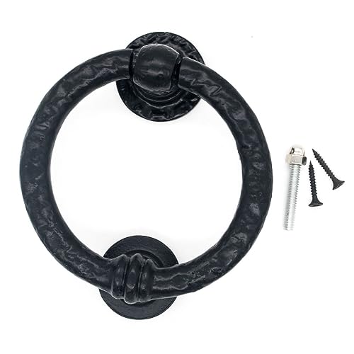 Llamador de puerta de hierro fundido Mythrojan de gran resistencia exterior 7